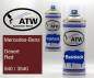 Preview: Mercedes-Benz, Desert Red, 540 / 3540: 400ml Sprühdose + 400ml Klarlack - Set, von ATW Autoteile West.